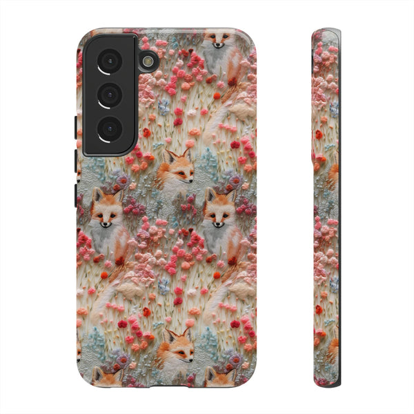 Cottagecore Fox 3D Aesthetic Phone Case for iPhone, Samsung, Pixel