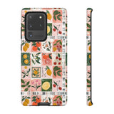 Fruit Stamps Collage Phone Case - Trendy Stickers Aesthetic Protective Phone Cover for iPhone, Samsung, Pixel