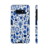 Blue State of Life Phone Case - Trendy Navy Blue Collage Protective Phone Cover for iPhone, Samsung, Pixel