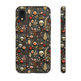 Magical Skull Garden Aesthetic 3D Phone Case for iPhone, Samsung, Pixel iPhone XR / Glossy