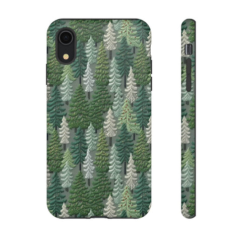 Christmas Forest 3D Aesthetic Phone Case for iPhone, Samsung, Pixel