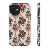 Cowboy Santa Embroidery Phone Case for iPhone, Samsung, Pixel iPhone 12 / Matte