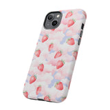 Dreamy Strawberry Cloud Phone Case - Pretty Pink Sky Protective Phone Cover for iPhone, Samsung, Pixel