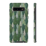 Christmas Forest 3D Aesthetic Phone Case for iPhone, Samsung, Pixel Samsung Galaxy S10 Plus / Matte