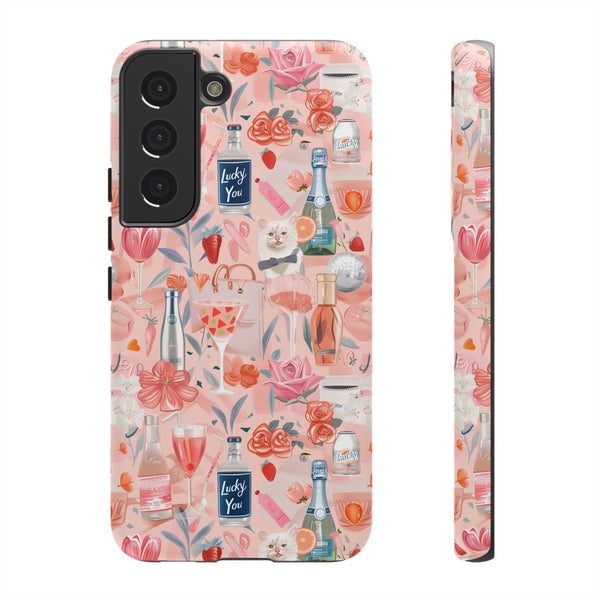 Pretty Pink Collage Phone Case - Preppy Trendy Art Aesthetic Phonecase for iPhone, Samsung, Pixel