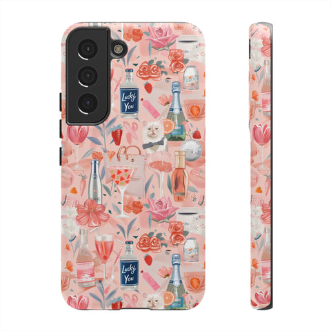 Pretty Pink Collage Phone Case - Preppy Trendy Art Aesthetic Phonecase for iPhone, Samsung, Pixel