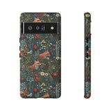 Botanical Fox Aesthetic Phone Case for iPhone, Samsung, Pixel