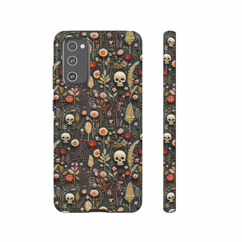Magical Skull Garden Aesthetic 3D Phone Case for iPhone, Samsung, Pixel