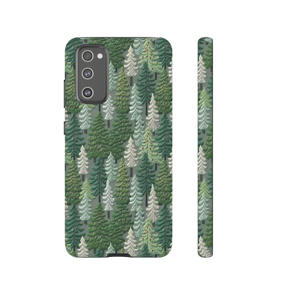 Christmas Forest 3D Aesthetic Phone Case for iPhone, Samsung, Pixel