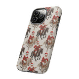 Cowboy Santa Embroidery Phone Case for iPhone, Samsung, Pixel