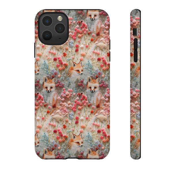 Cottagecore Fox 3D Aesthetic Phone Case for iPhone, Samsung, Pixel