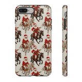 Cowboy Santa Embroidery Phone Case for iPhone, Samsung, Pixel iPhone 8 Plus / Matte