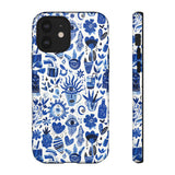 Blue State of Life Phone Case - Trendy Navy Blue Collage Protective Phone Cover for iPhone, Samsung, Pixel