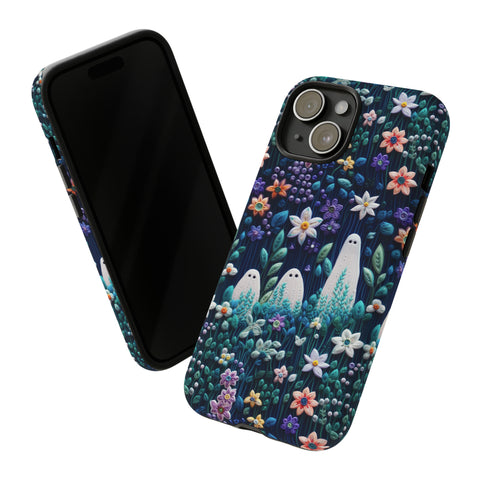 Ghosts in the Garden Aesthetic 3D Phone Case for iPhone, Samsung, Pixel