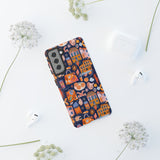 Citrus Coast Collage Phone Case - Blue Orange Trendy Coastal Art Protective Phone Cover for iPhone, Samsung, Pixel