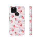 Dreamy Strawberry Cloud Phone Case - Pretty Pink Sky Protective Phone Cover for iPhone, Samsung, Pixel