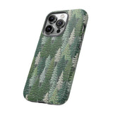 Christmas Forest 3D Aesthetic Phone Case for iPhone, Samsung, Pixel