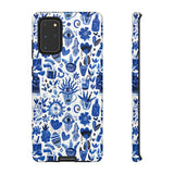 Blue State of Life Phone Case - Trendy Navy Blue Collage Protective Phone Cover for iPhone, Samsung, Pixel