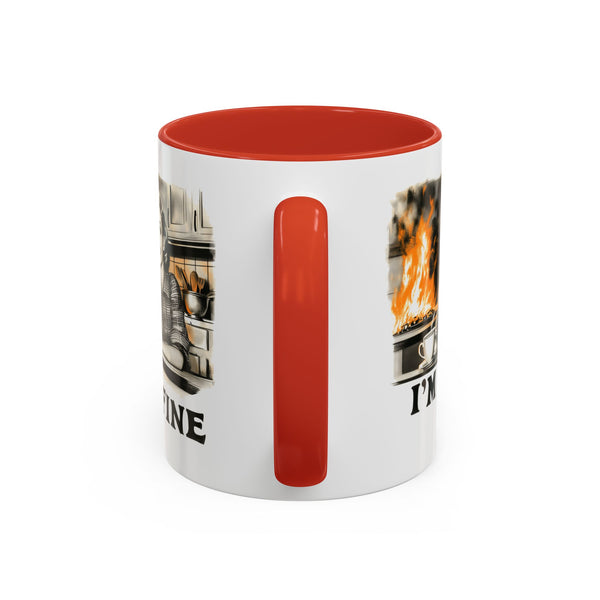 "I'm Fine" Retro Art Mug - Nostalgic Charm & Classic Humor Gift