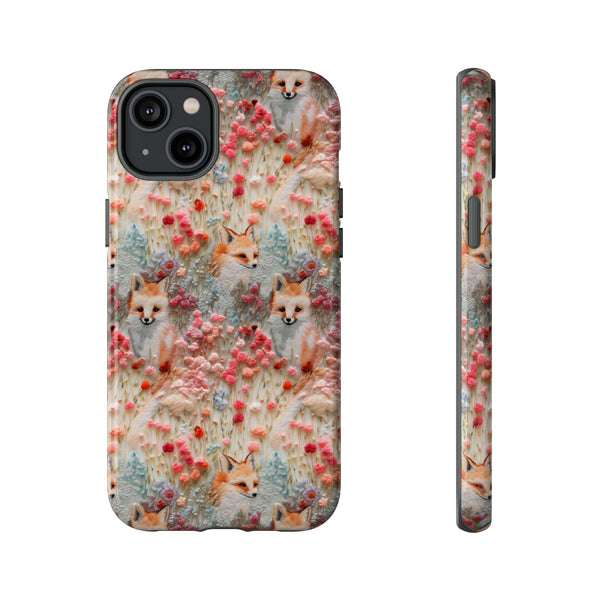 Cottagecore Fox 3D Aesthetic Phone Case for iPhone, Samsung, Pixel