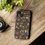 Magical Skull Garden Aesthetic 3D Phone Case for iPhone, Samsung, Pixel