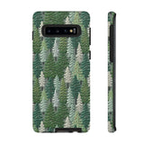 Christmas Forest 3D Aesthetic Phone Case for iPhone, Samsung, Pixel Samsung Galaxy S10 / Glossy