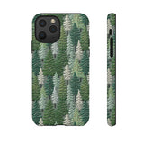 Christmas Forest 3D Aesthetic Phone Case for iPhone, Samsung, Pixel iPhone 11 Pro / Matte