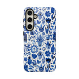 Blue State of Life Phone Case - Trendy Navy Blue Collage Protective Phone Cover for iPhone, Samsung, Pixel