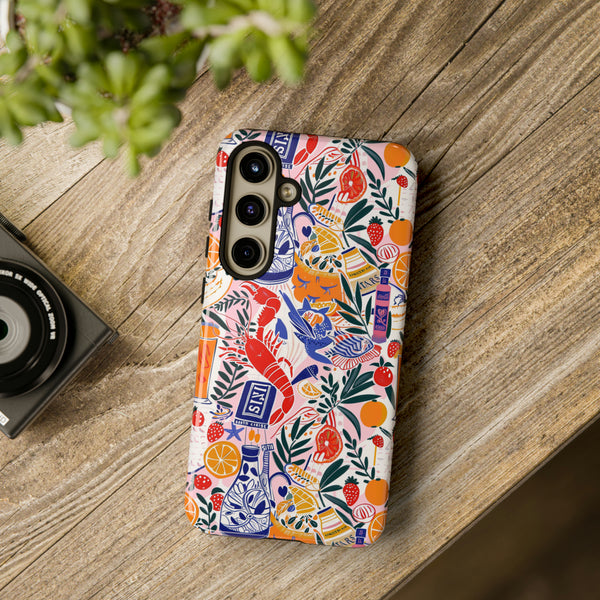 Sweet n Sour Collage Phone Case - Trendy Coastal Aesthetic Protective Phone Cover for iPhone, Samsung, Pixel