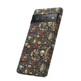 Magical Skull Garden Aesthetic 3D Phone Case for iPhone, Samsung, Pixel