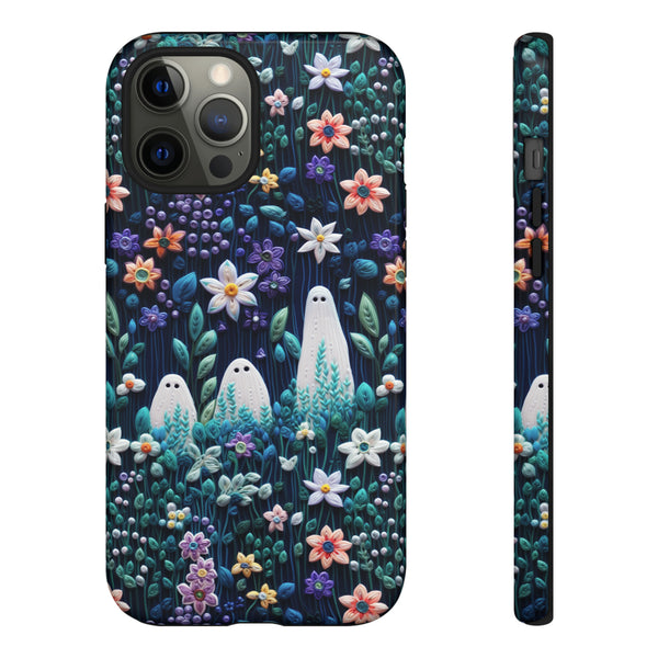 Ghosts in the Garden Aesthetic 3D Phone Case for iPhone, Samsung, Pixel