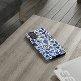 Blue State of Life Phone Case - Trendy Navy Blue Collage Protective Phone Cover for iPhone, Samsung, Pixel