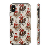 Cowboy Santa Embroidery Phone Case for iPhone, Samsung, Pixel iPhone XS MAX / Matte