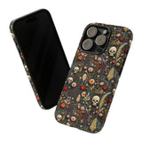 Magical Skull Garden Aesthetic 3D Phone Case for iPhone, Samsung, Pixel