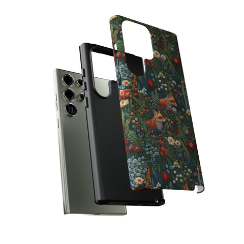 Botanical Fox Aesthetic Phone Case for iPhone, Samsung, Pixel
