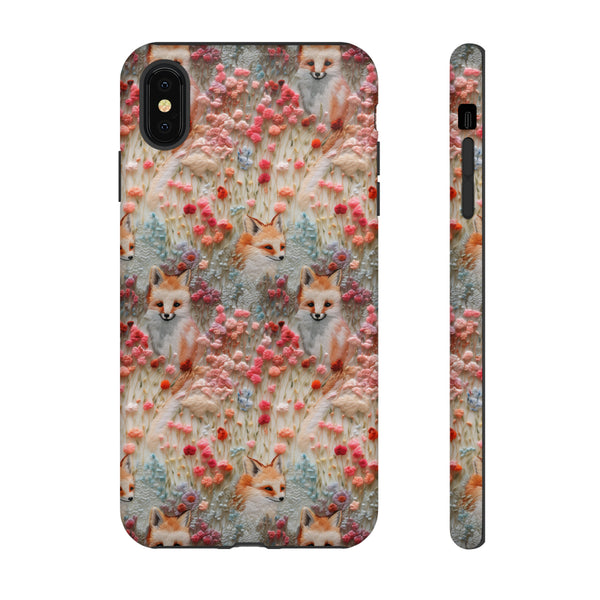 Cottagecore Fox 3D Aesthetic Phone Case for iPhone, Samsung, Pixel