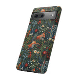 Botanical Fox Aesthetic Phone Case for iPhone, Samsung, Pixel