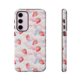 Dreamy Strawberry Cloud Phone Case - Pretty Pink Sky Protective Phone Cover for iPhone, Samsung, Pixel