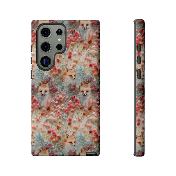 Cottagecore Fox 3D Aesthetic Phone Case for iPhone, Samsung, Pixel