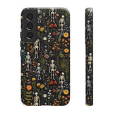 Mini Skeletons in Mystique Garden 3D Phone Case for iPhone, Samsung, Pixel Samsung Galaxy S22 / Glossy