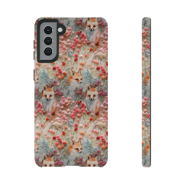 Cottagecore Fox 3D Aesthetic Phone Case for iPhone, Samsung, Pixel