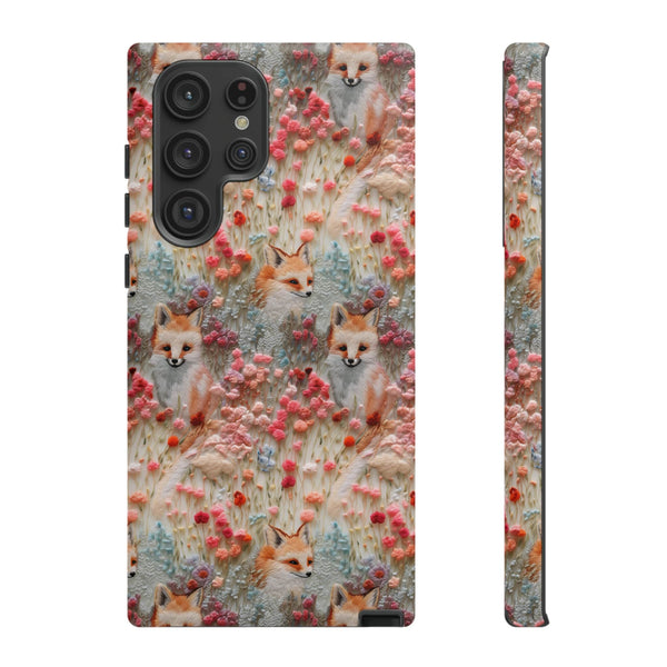 Cottagecore Fox 3D Aesthetic Phone Case for iPhone, Samsung, Pixel