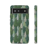 Christmas Forest 3D Aesthetic Phone Case for iPhone, Samsung, Pixel Google Pixel 6 / Glossy