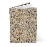 Whimsical Wildflowers 3D Embroidery Aesthetic Journal - Hardcover Flowers Notebook Journal