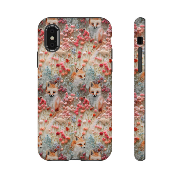 Cottagecore Fox 3D Aesthetic Phone Case for iPhone, Samsung, Pixel