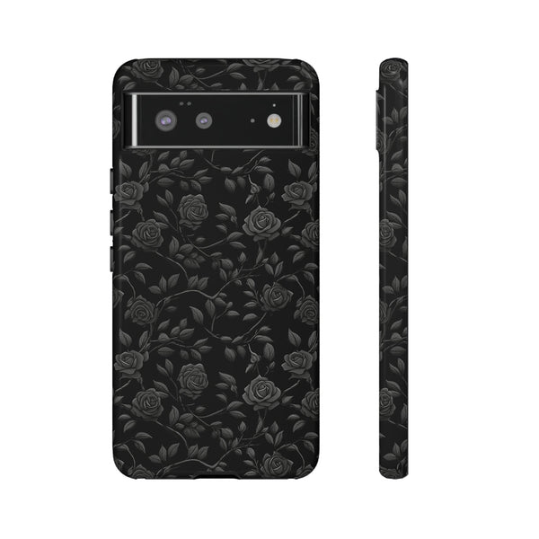 Black Roses Aesthetic Phone Case for iPhone, Samsung, Pixel