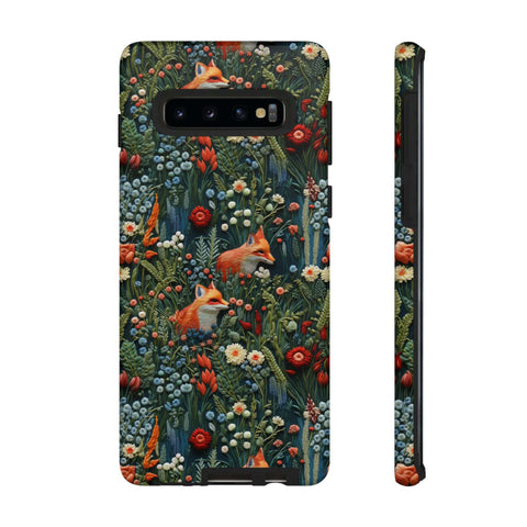 Botanical Fox Aesthetic Phone Case for iPhone, Samsung, Pixel