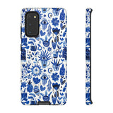 Blue State of Life Phone Case - Trendy Navy Blue Collage Protective Phone Cover for iPhone, Samsung, Pixel