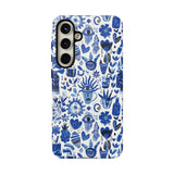 Blue State of Life Phone Case - Trendy Navy Blue Collage Protective Phone Cover for iPhone, Samsung, Pixel