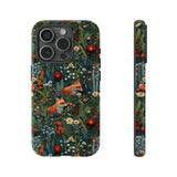 Botanical Fox Aesthetic Phone Case for iPhone, Samsung, Pixel iPhone 15 Pro / Glossy